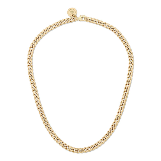 MICRO LINK CURB CHAIN NECKLACE by Eklexic