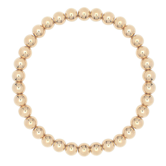 Small Gold Ball Bracelet by Eklexic