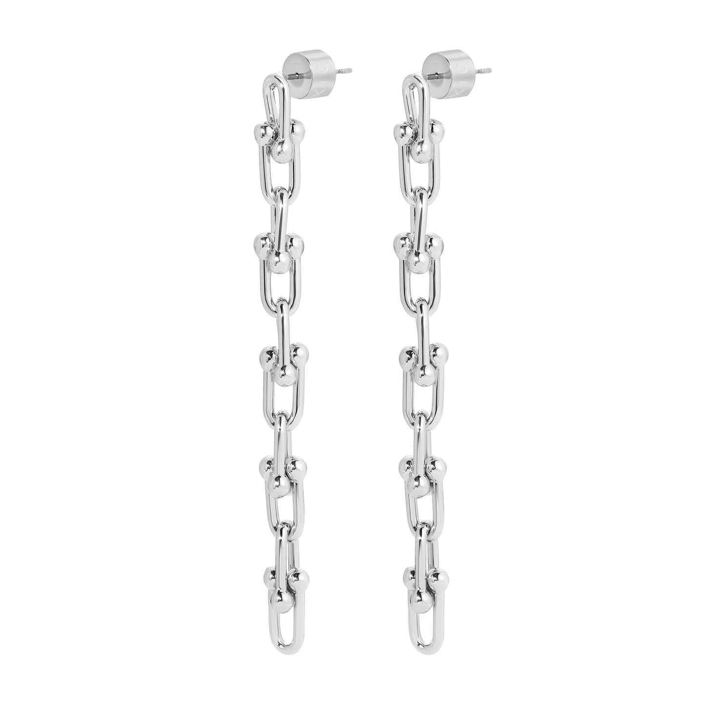 Small Margaux 10 Link Drop Earrings by Eklexic