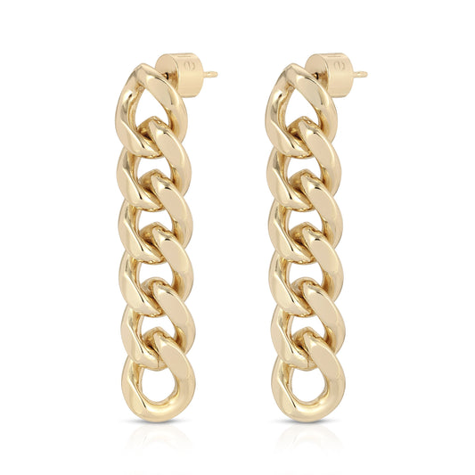 Valentina 6 Link Drop Earrings by Eklexic