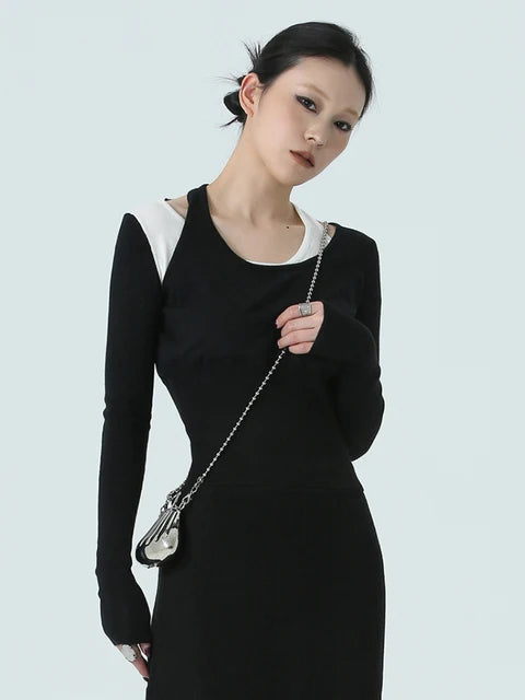 Chambrey Cutout Skirt