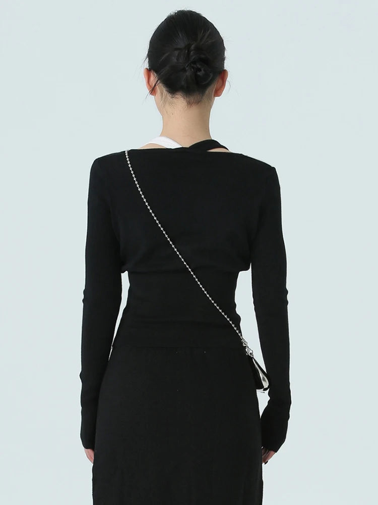 Chambrey Cutout Skirt