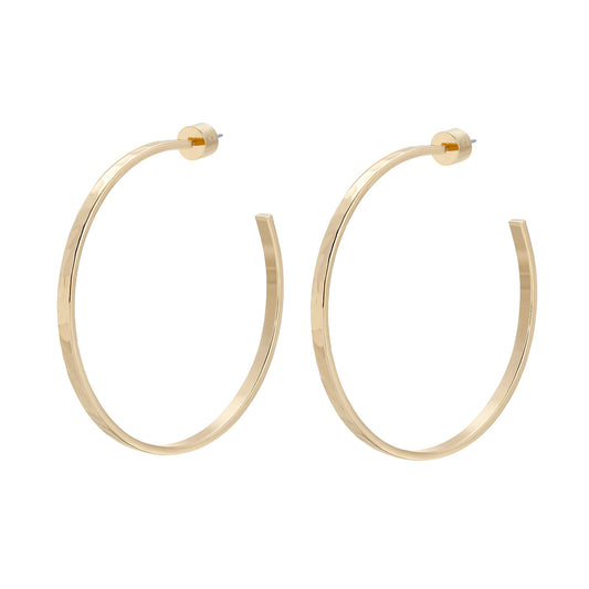 2" Hammered Hoops by Eklexic