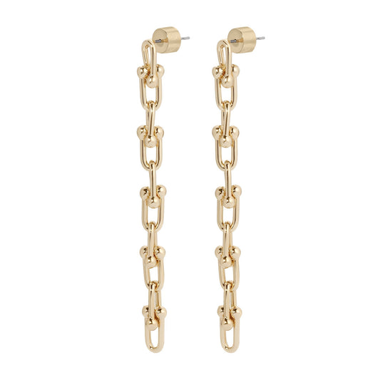 Small Margaux 10 Link Drop Earrings by Eklexic